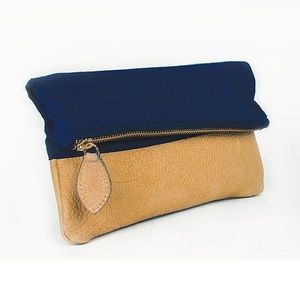 R. B. of McD #2 Clutch Popsugar Exclusive Navy